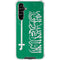 Saudi Arabia Flag Distressed Galaxy A54 5G Clear Case