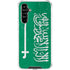 Saudi Arabia Flag Distressed Galaxy A54 5G Clear Case