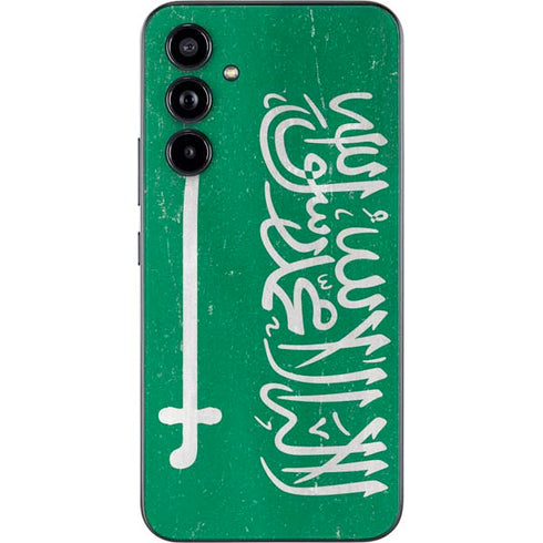 Saudi Arabia Flag Distressed Galaxy A54 5G Skin
