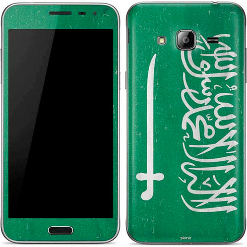 Saudi Arabia Flag Distressed Galaxy J3 Skin
