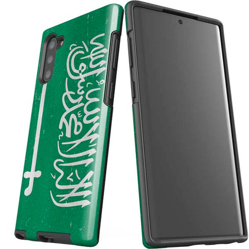 Saudi Arabia Flag Distressed Galaxy Note 10 Pro Case