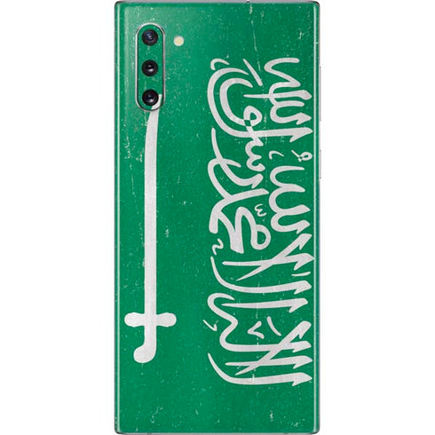 Saudi Arabia Flag Distressed Galaxy Note 10 Skin