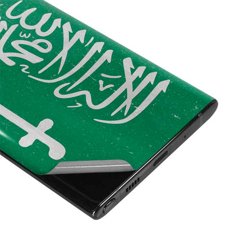 Saudi Arabia Flag Distressed Galaxy Note 10 Skin