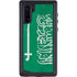 Saudi Arabia Flag Distressed Galaxy Note 10 Waterproof Case