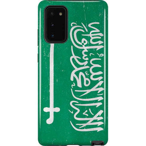 Saudi Arabia Flag Distressed Galaxy Note20 5G Pro Case