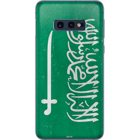 Saudi Arabia Flag Distressed Galaxy S10e Skin