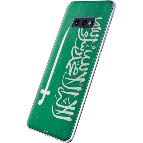 Saudi Arabia Flag Distressed Galaxy S10e Skin