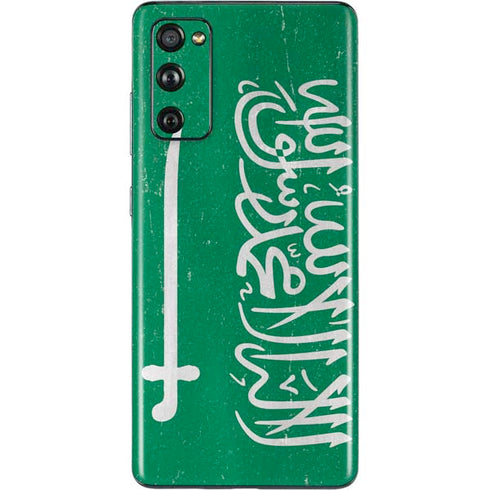 Saudi Arabia Flag Distressed Galaxy S20 Fan Edition Skin
