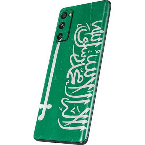 Saudi Arabia Flag Distressed Galaxy S20 Fan Edition Skin