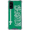 Saudi Arabia Flag Distressed Galaxy S20 FE Clear Case