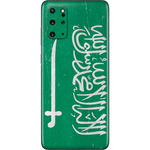 Saudi Arabia Flag Distressed Galaxy S20 Plus Skin