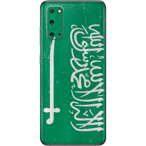 Saudi Arabia Flag Distressed Galaxy S20 Skin