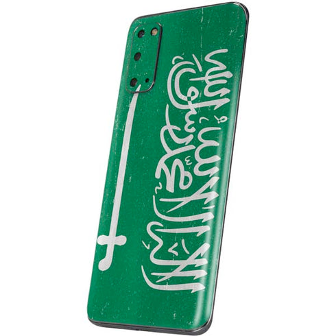Saudi Arabia Flag Distressed Galaxy S20 Skin