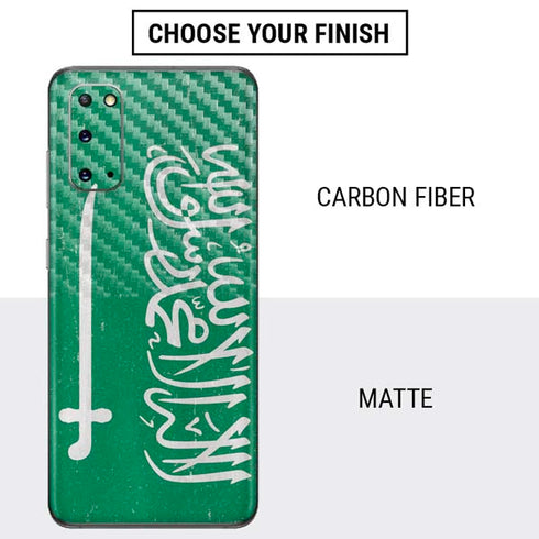 Saudi Arabia Flag Distressed Galaxy S20 Skin