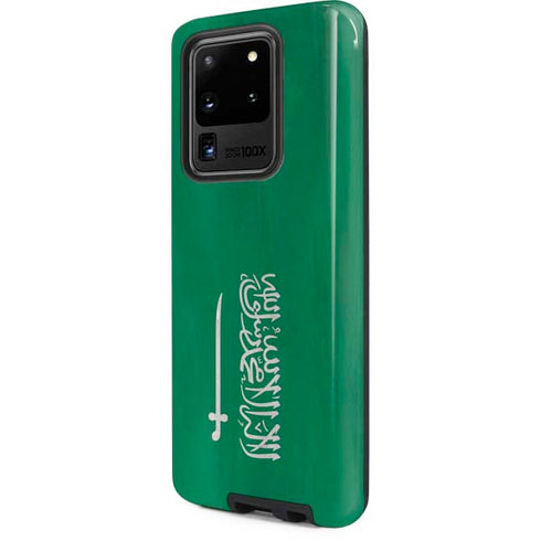 Saudi Arabia Flag Distressed Galaxy S20 Ultra 5G Pro Case