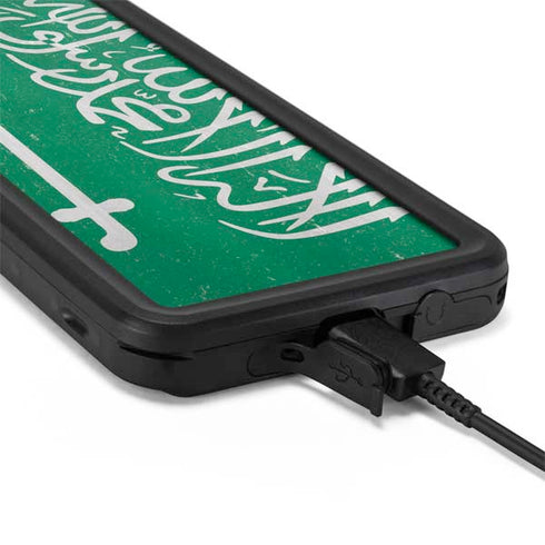 Saudi Arabia Flag Distressed Galaxy S20 Waterproof Case