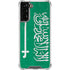 Saudi Arabia Flag Distressed Galaxy S21 FE Clear Case