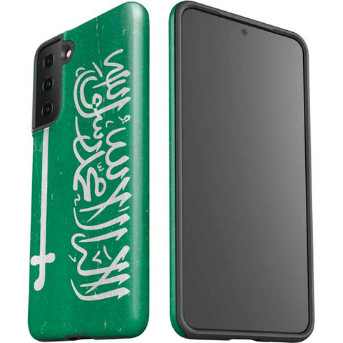 Saudi Arabia Flag Distressed Galaxy S21 FE Pro Case