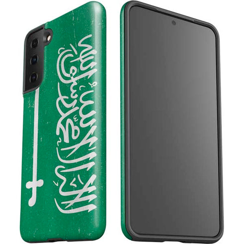 Saudi Arabia Flag Distressed Galaxy S21 Plus 5G Pro Case