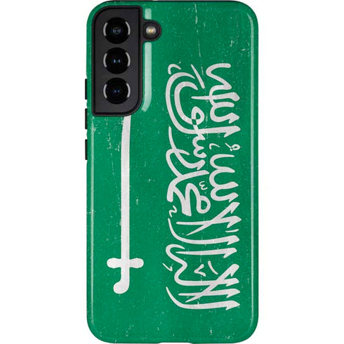 Saudi Arabia Flag Distressed Galaxy S22 Plus Pro Case