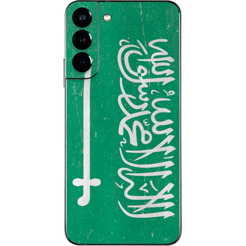 Saudi Arabia Flag Distressed Galaxy S22 Plus Skin