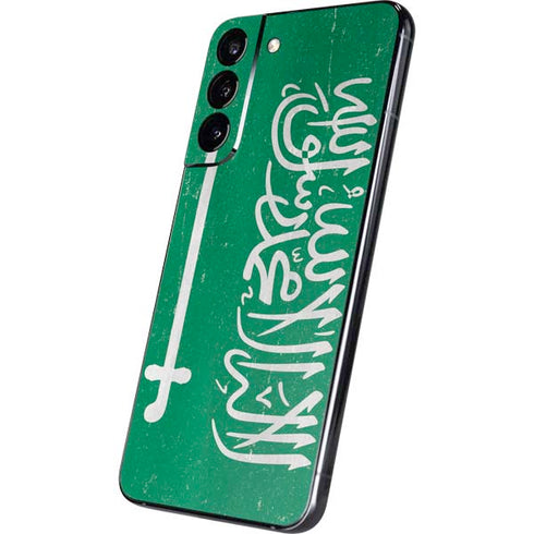 Saudi Arabia Flag Distressed Galaxy S22 Plus Skin