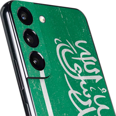 Saudi Arabia Flag Distressed Galaxy S22 Plus Skin