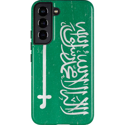 Saudi Arabia Flag Distressed Galaxy S22 Pro Case