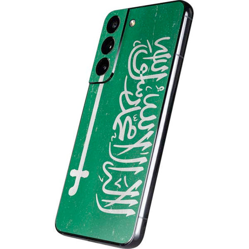 Saudi Arabia Flag Distressed Galaxy S22 Skin