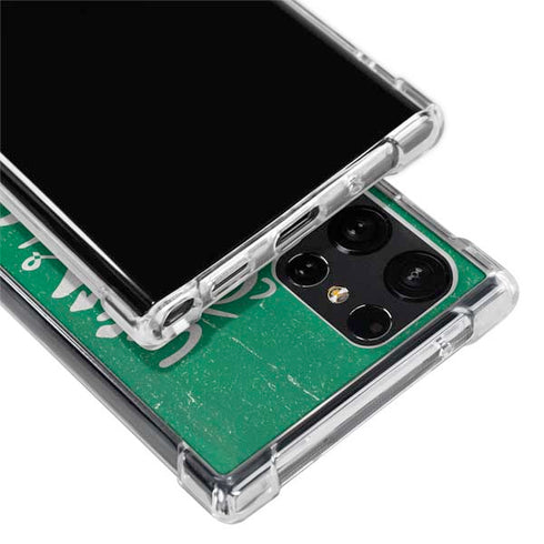 Saudi Arabia Flag Distressed Galaxy S22 Ultra Clear Case