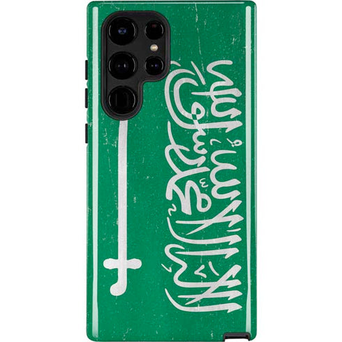 Saudi Arabia Flag Distressed Galaxy S22 Ultra Pro Case