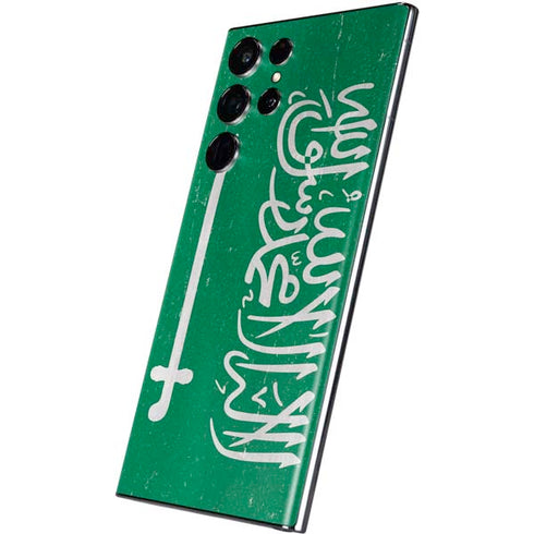 Saudi Arabia Flag Distressed Galaxy S22 Ultra Skin