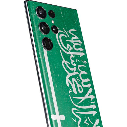 Saudi Arabia Flag Distressed Galaxy S22 Ultra Skin