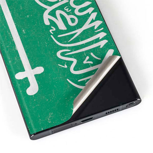 Saudi Arabia Flag Distressed Galaxy S22 Ultra Skin
