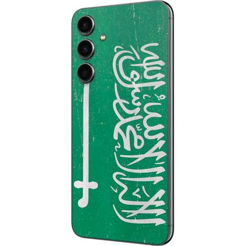 Saudi Arabia Flag Distressed Galaxy S23 FE Skin