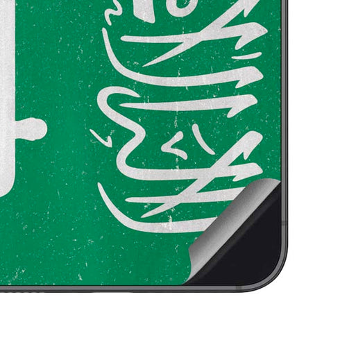 Saudi Arabia Flag Distressed Galaxy S23 FE Skin