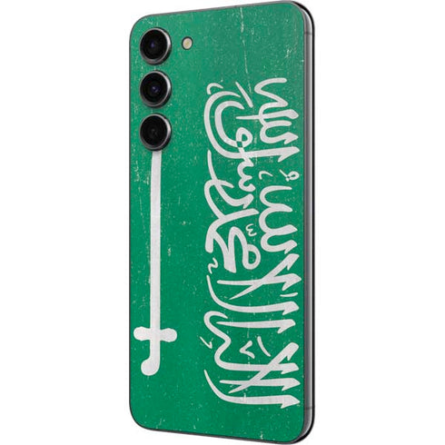 Saudi Arabia Flag Distressed Galaxy S23 Plus Skin