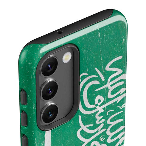 Saudi Arabia Flag Distressed Galaxy S23 Pro Case