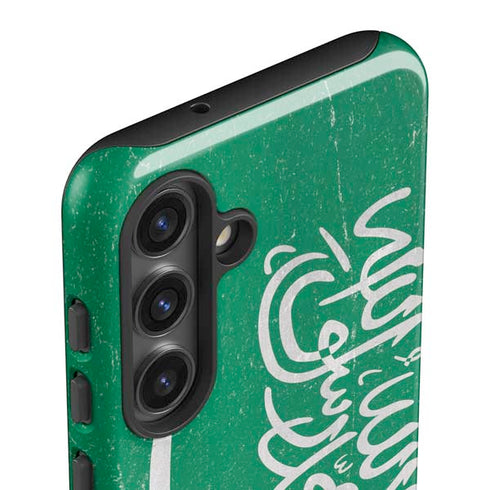 Saudi Arabia Flag Distressed Galaxy S24 Plus Impact Case