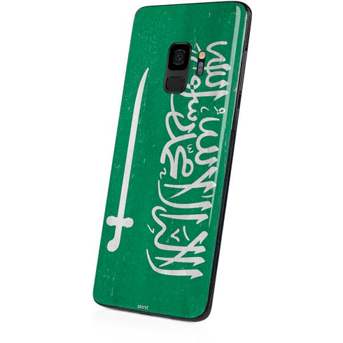 Saudi Arabia Flag Distressed Galaxy S9 Skin