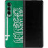 Saudi Arabia Flag Distressed Galaxy Z Fold3 5G Skin