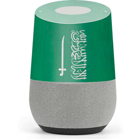 Saudi Arabia Flag Distressed Google Home Skin