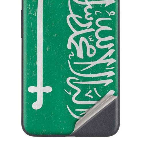 Saudi Arabia Flag Distressed Google Pixel 5a Skin