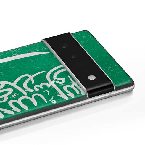 Saudi Arabia Flag Distressed Google Pixel 6 Pro Skin