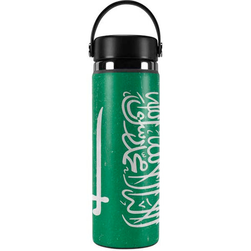 Saudi Arabia Flag Distressed Hydro Flask 20oz Wide Mouth Skin