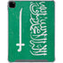 Saudi Arabia Flag Distressed iPad Pro 12.9in (2020) Clear Case