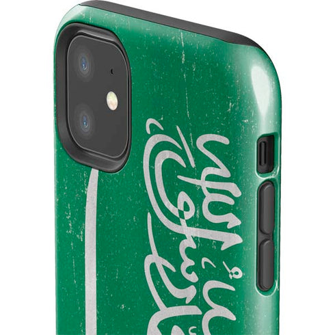 Saudi Arabia Flag Distressed iPhone 11 Impact Case