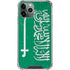 Saudi Arabia Flag Distressed iPhone 11 Pro Max Clear Case