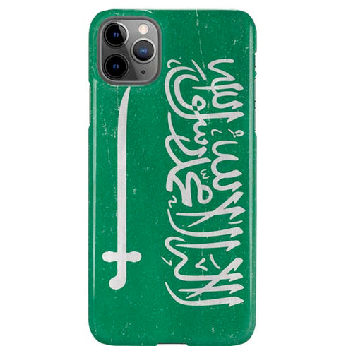 Saudi Arabia Flag Distressed iPhone 11 Pro Max Lite Case
