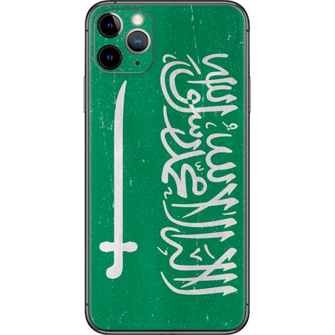 Saudi Arabia Flag Distressed iPhone 11 Pro Max Skin